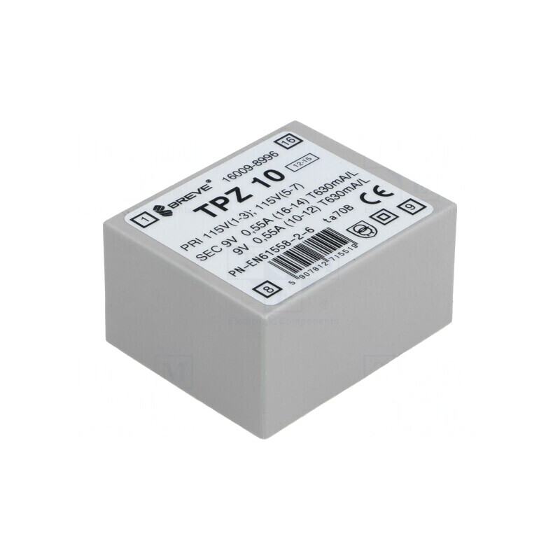 Transformator Alimentare 10VA 115/230VAC 9V PCB | Electronic-mag.ro | Componente Electronice