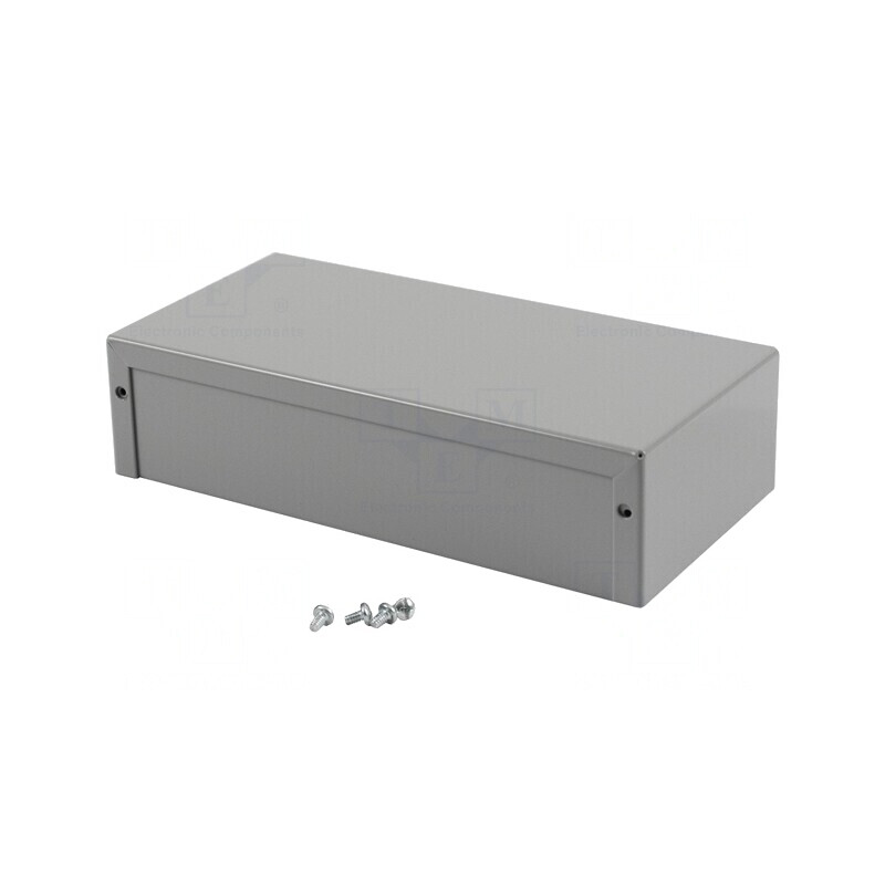 Carcasă Universală Aluminiu Gri 1411 102x203x51mm | Electronic-mag.ro | Componente Electronice