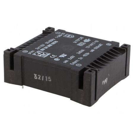 Transformator încapsulat 10VA 115V 9Vx2 PCB | Electronic-mag.ro | Componente Electronice