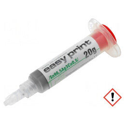 Pastă de lipit fără plumb seringă 20g 217°C EASY PRINT | Electronic-mag.ro | Componente Electronice