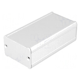 Carcasă aluminiu gri TUF 55x100x35mm | Electronic-mag.ro | Componente Electronice