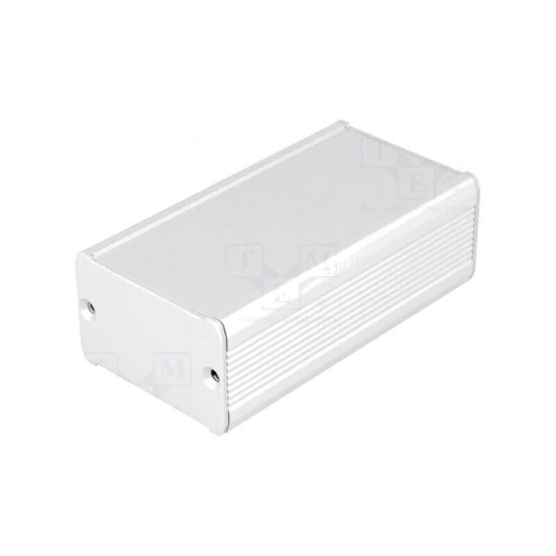 Carcasă aluminiu gri TUF 55x100x35mm | Electronic-mag.ro | Componente Electronice
