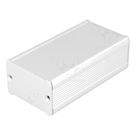 Carcasă aluminiu gri TUF 55x100x35mm | Electronic-mag.ro | Componente Electronice