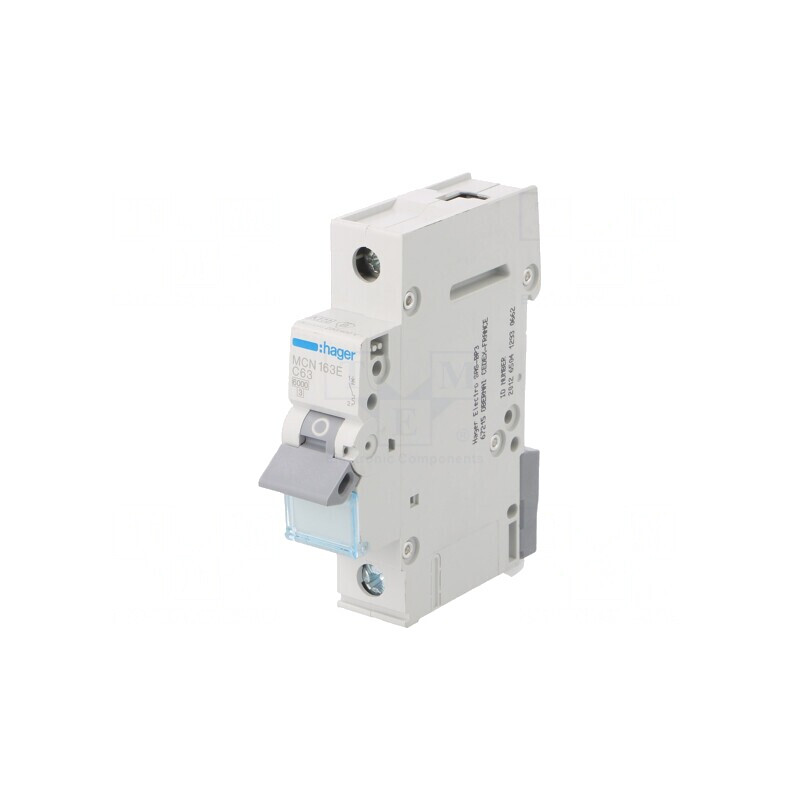 Întrerupător de Supracurent 63A 1P 6kA 230/400VAC | Electronic-mag.ro | Componente Electronice