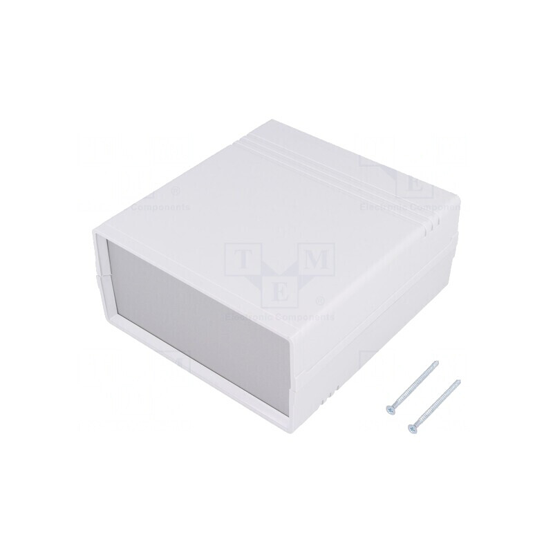 Carcasă ABS Gri Deschis cu Panou 129x134x61mm | Electronic-mag.ro | Componente Electronice