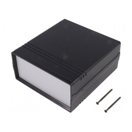 Carcasă ABS Neagră cu Panou 129x134x61mm | Electronic-mag.ro | Componente Electronice