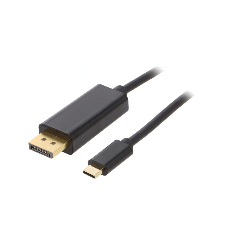 Adaptor USB-C la HDMI 1,8m Negru-Auriu | Electronic-mag.ro | Componente Electronice