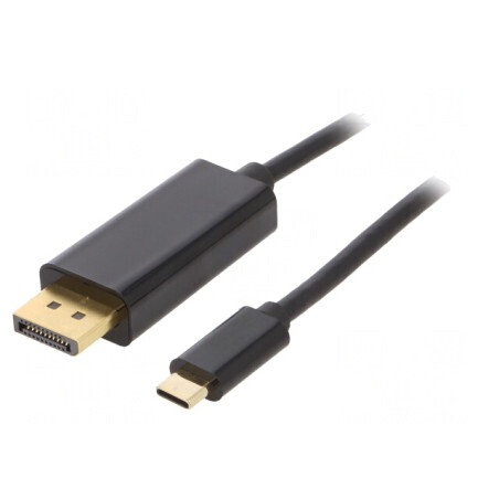 Adaptor USB-C la HDMI 1,8m Negru-Auriu | Electronic-mag.ro | Componente Electronice