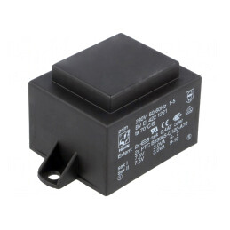 Transformator: încapsulat | 6VA | 230VAC | 7,5V | 7,5V | 400mA | 400mA | BV EI 422 1221