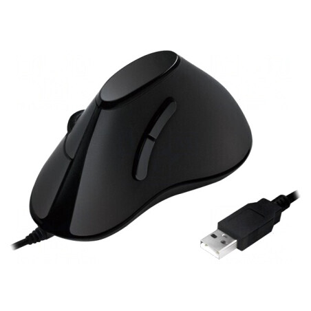Mouse optic USB negru cu 5 butoane | Electronic-mag.ro | Componente Electronice