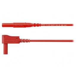 Cablu de măsurare 16A 1.5m roșu PVC | Electronic-mag.ro | Componente Electronice