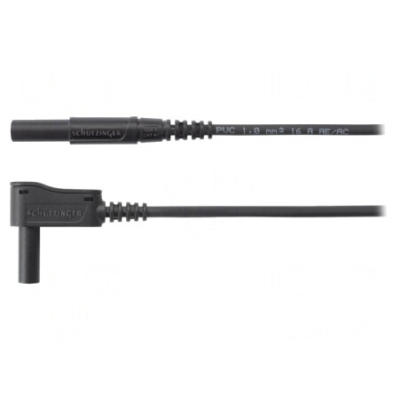 Cablu de măsurare 16A 1,5m negru PVC | Electronic-mag.ro | Componente Electronice