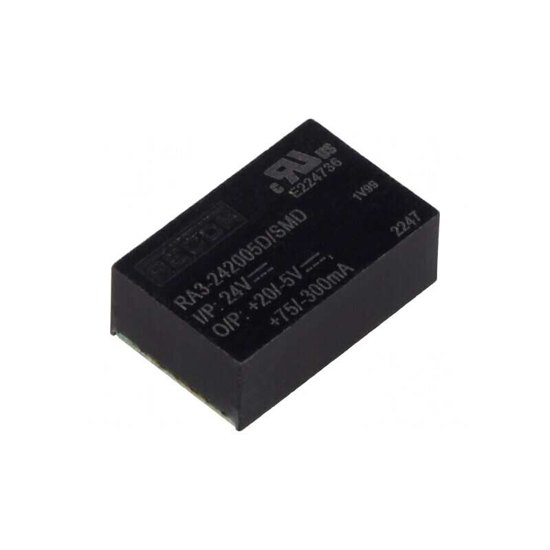 Convertor DC/DC 3W 24V la 20V/-5V SMD | Electronic-mag.ro | Componente Electronice