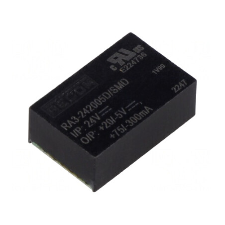 Convertor DC/DC 3W 24V la 20V/-5V SMD | Electronic-mag.ro | Componente Electronice