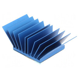 Radiator extrudat cu aripioare BGA albastru 31mm x 54,94mm | Electronic-mag.ro | Componente Electronice