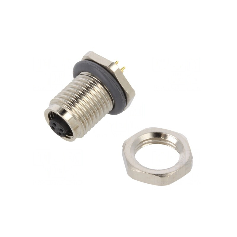 Conector M5 Mamă THT 4 PIN 1A 60V Aurit | Electronic-mag.ro | Componente Electronice Conector M5 Mamă THT 4 PIN 1A 60V Aurit | Electronic-mag.ro | Componente Electronice