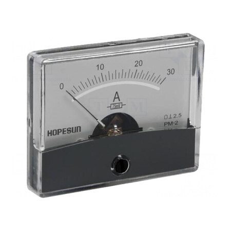 Ampermetru pe Panou 0-30A 60x47mm | Electronic-mag.ro | Componente Electronice