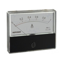 Ampermetru de Panou AC 0-1A Clasa 2.5 70x60mm | Electronic-mag.ro | Componente Electronice