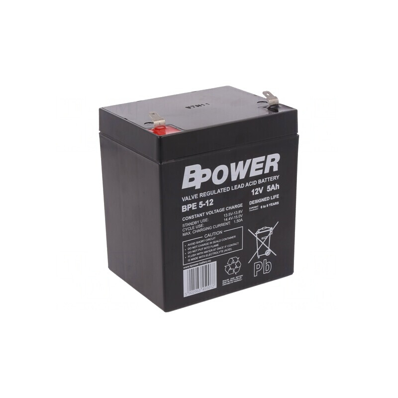 Baterie Plumb-Acid 12V 5Ah AGM Fără Întreținere | Electronic-mag.ro | Componente Electronice Baterie Plumb-Acid 12V 5Ah AGM Fără Întreținere | Electronic-mag.ro | Componente Electronice