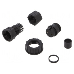 Conector Circular Mamă 2 PIN Aurit 20A | Electronic-mag.ro | Componente Electronice