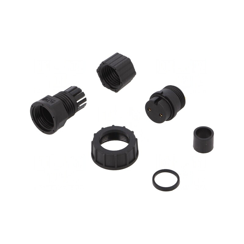 Conector Circular Mamă 2 PIN Aurit 20A | Electronic-mag.ro | Componente Electronice