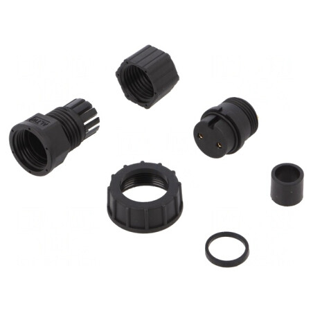 Conector Circular Mamă 2 PIN Aurit 20A | Electronic-mag.ro | Componente Electronice
