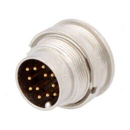 Conector M16 Soclu Tată 12 PIN 3A 60V IP40 | Electronic-mag.ro | Componente Electronice