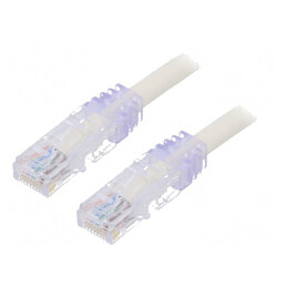 Patch Cord UTP 6A Alb 0.5m | Electronic-mag.ro | Componente Electronice
