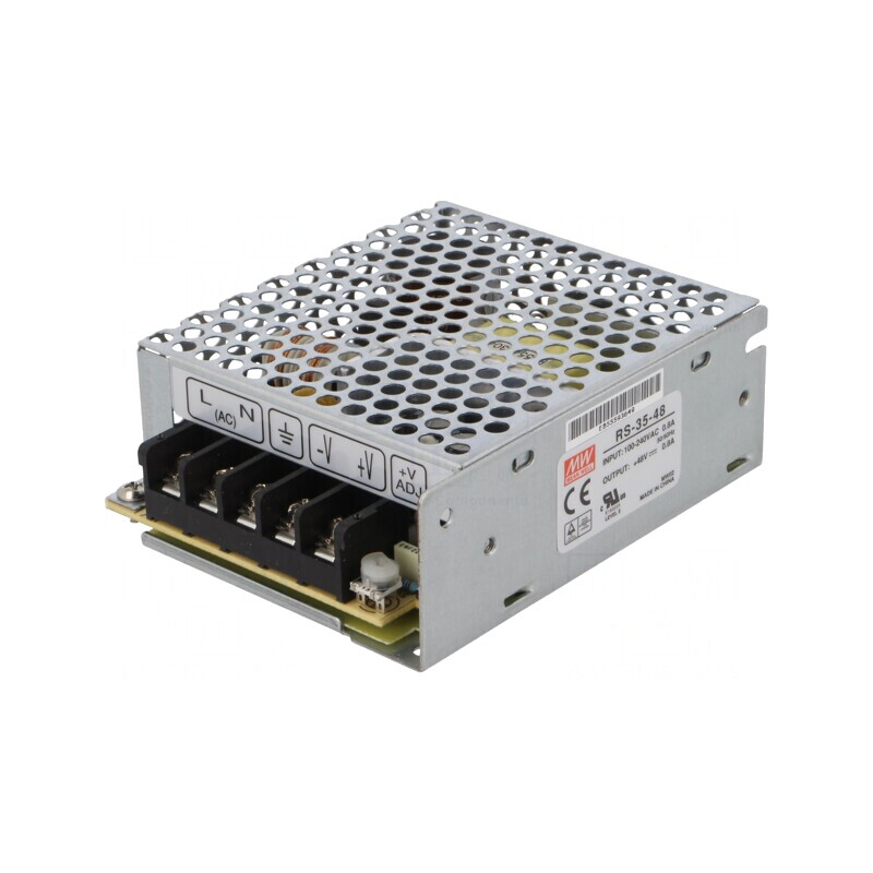 Alimentator modular 35W 48V 0.8A RS-35-48 | Electronic-mag.ro | Componente Electronice Alimentator modular 35W 48V 0.8A RS-35-48 | Electronic-mag.ro | Componente Electronice