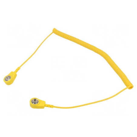 Cablu de Conexiune ESD Spiralat Negru 2m | Electronic-mag.ro | Componente Electronice