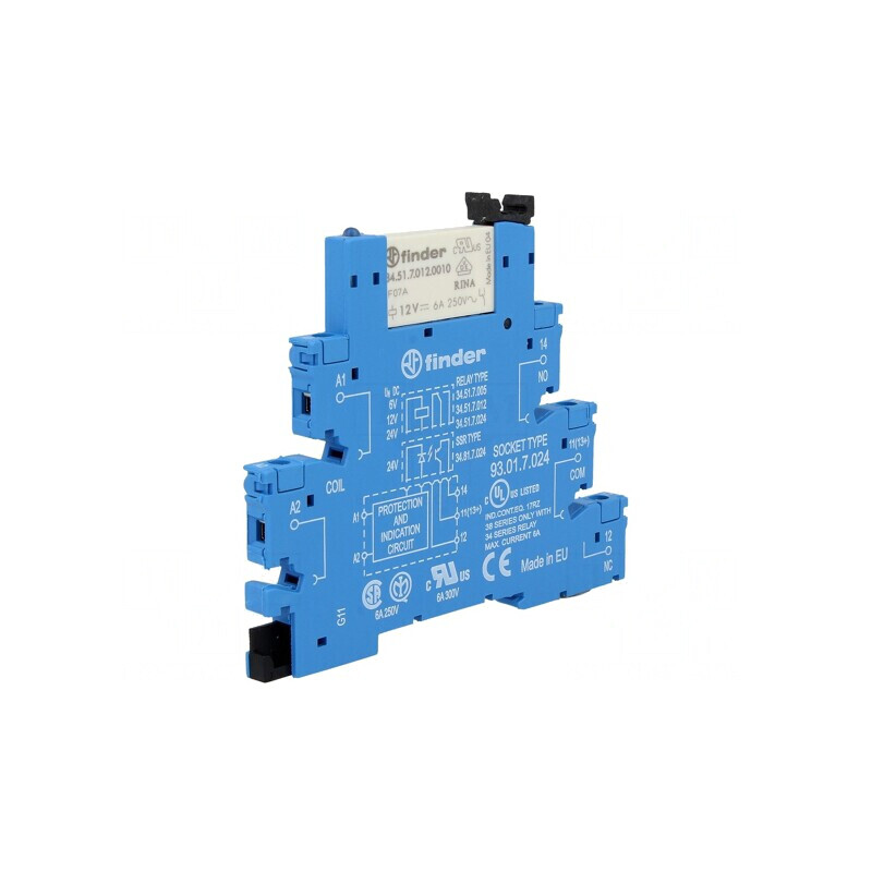 Releu intermediar SPDT 12VDC 6A | Electronic-mag.ro | Componente Electronice