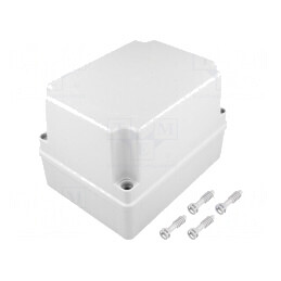 Carcasă Universală ABS Polistiren 140x190x140mm S-BOX 416H | Electronic-mag.ro | Componente Electronice