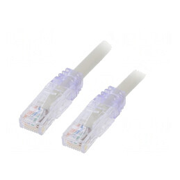 Patch cord Cat6a U/UTP PVC Gri 0.5m | Electronic-mag.ro | Componente Electronice