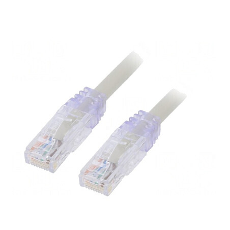 Patch cord Cat6a U/UTP PVC Gri 0.5m | Electronic-mag.ro | Componente Electronice
