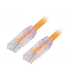 Patch Cord U/UTP Cat6a PVC Portocaliu 0.5m | Electronic-mag.ro | Componente Electronice