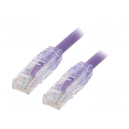 Patch cord violet TX6A™ 10Gig U/UTP 6a 0,5m | Electronic-mag.ro | Componente Electronice