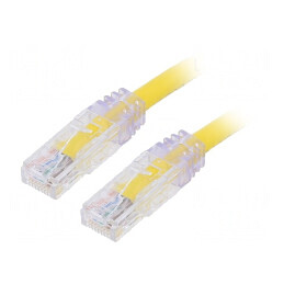 Patch cord U/UTP CAT6A PVC Galben 0.5m | Electronic-mag.ro | Componente Electronice