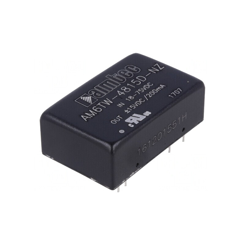 Convertor DC/DC 6W 18-75V la 15V/-15V AM6TW-4815D-NZ | Electronic-mag.ro | Componente Electronice Convertor DC/DC 6W 18-75V la 15V/-15V AM6TW-4815D-NZ | Electronic-mag.ro | Componente Electronice