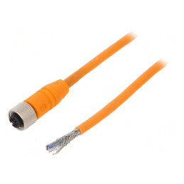 Cablu de Conectare M12 4 PIN 2m 240VAC 4A IP67 | Electronic-mag.ro | Componente Electronice