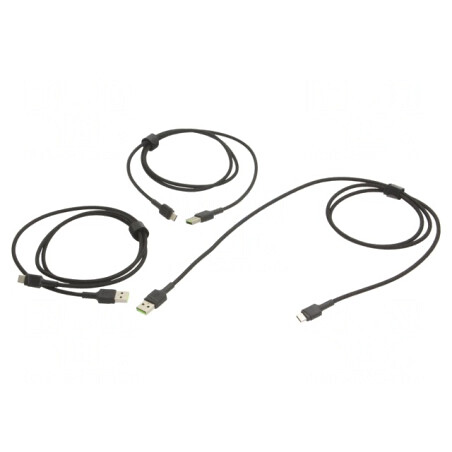 Cablu USB 2.0 USB-A la USB-C Negru 480Mbps | Electronic-mag.ro | Componente Electronice