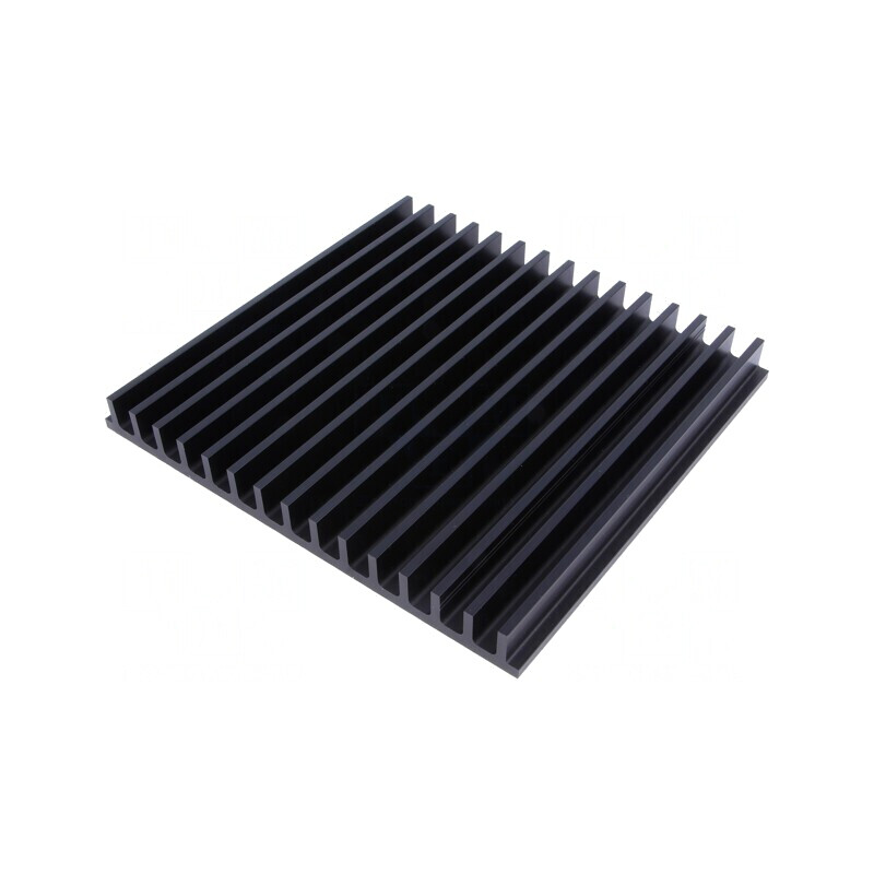 Radiator extrudat cu aripioare negru 150x159x15 mm | Electronic-mag.ro | Componente Electronice