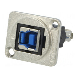 Adaptor USB 3.0 Metal 19x24mm USB A la USB B | Electronic-mag.ro | Componente Electronice