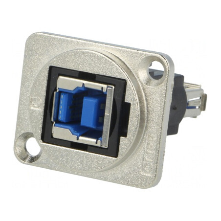 Adaptor USB 3.0 Metal 19x24mm USB A la USB B | Electronic-mag.ro | Componente Electronice