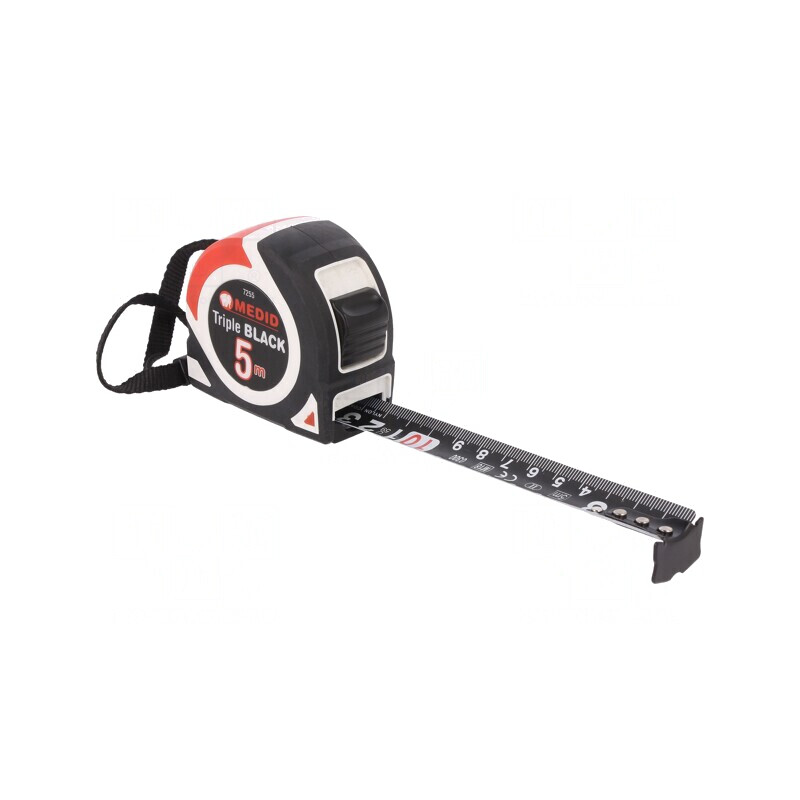 Ruletă de măsură 5m cu carcasă ABS și elastolan | Electronic-mag.ro | Componente Electronice