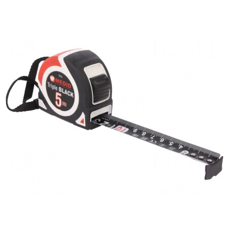 Ruletă de măsură 5m cu carcasă ABS și elastolan | Electronic-mag.ro | Componente Electronice