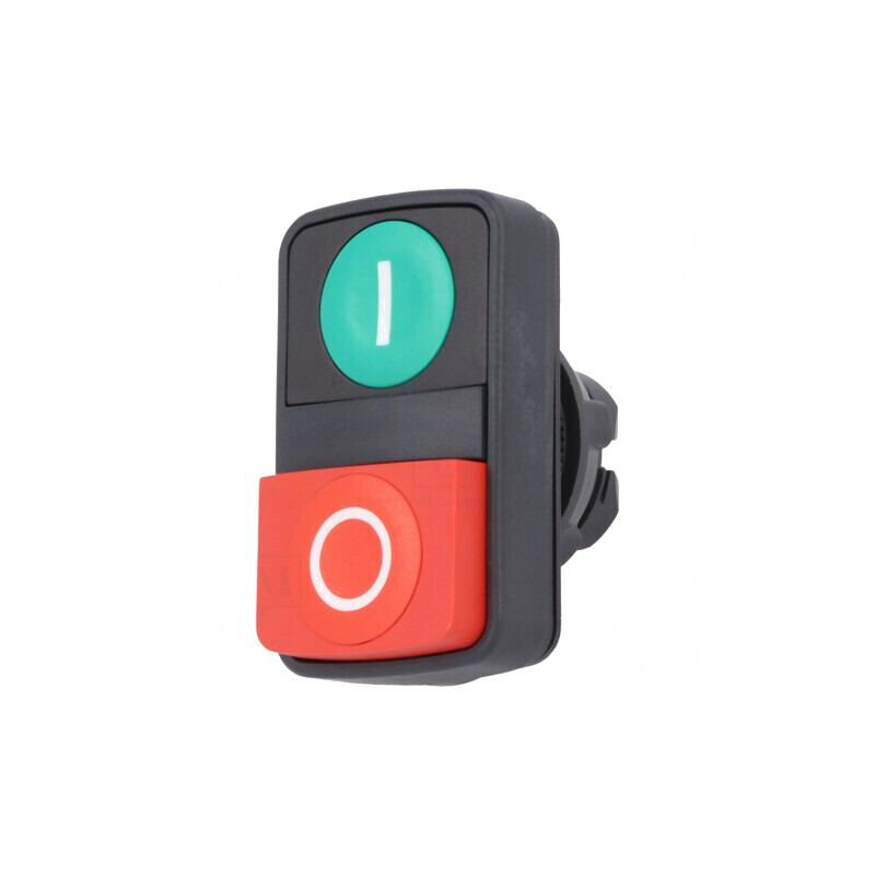 Comutator dublu 22mm roșu/verde fără IP66 plat | Electronic-mag.ro | Componente Electronice
