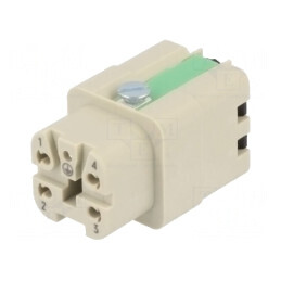 Conector Han® A 5 PIN 4 PE Mamă | Electronic-mag.ro | Componente Electronice