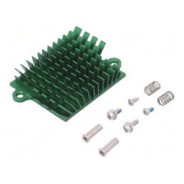 Radiator extrudat cu aripioare BGA verde 41x45mm 5°C/W | Electronic-mag.ro | Componente Electronice