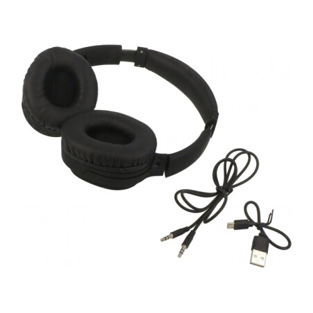 Căști Bluetooth 5.0 Over-Ear Negre M291-B | Electronic-mag.ro | Componente Electronice