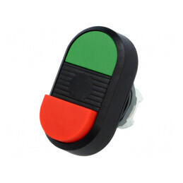 Comutator dublu 22mm roșu/verde | Electronic-mag.ro | Componente Electronice